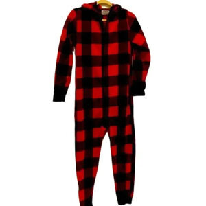 Buffalo plaid fleece pjs unisex small adult
Old Navy zip